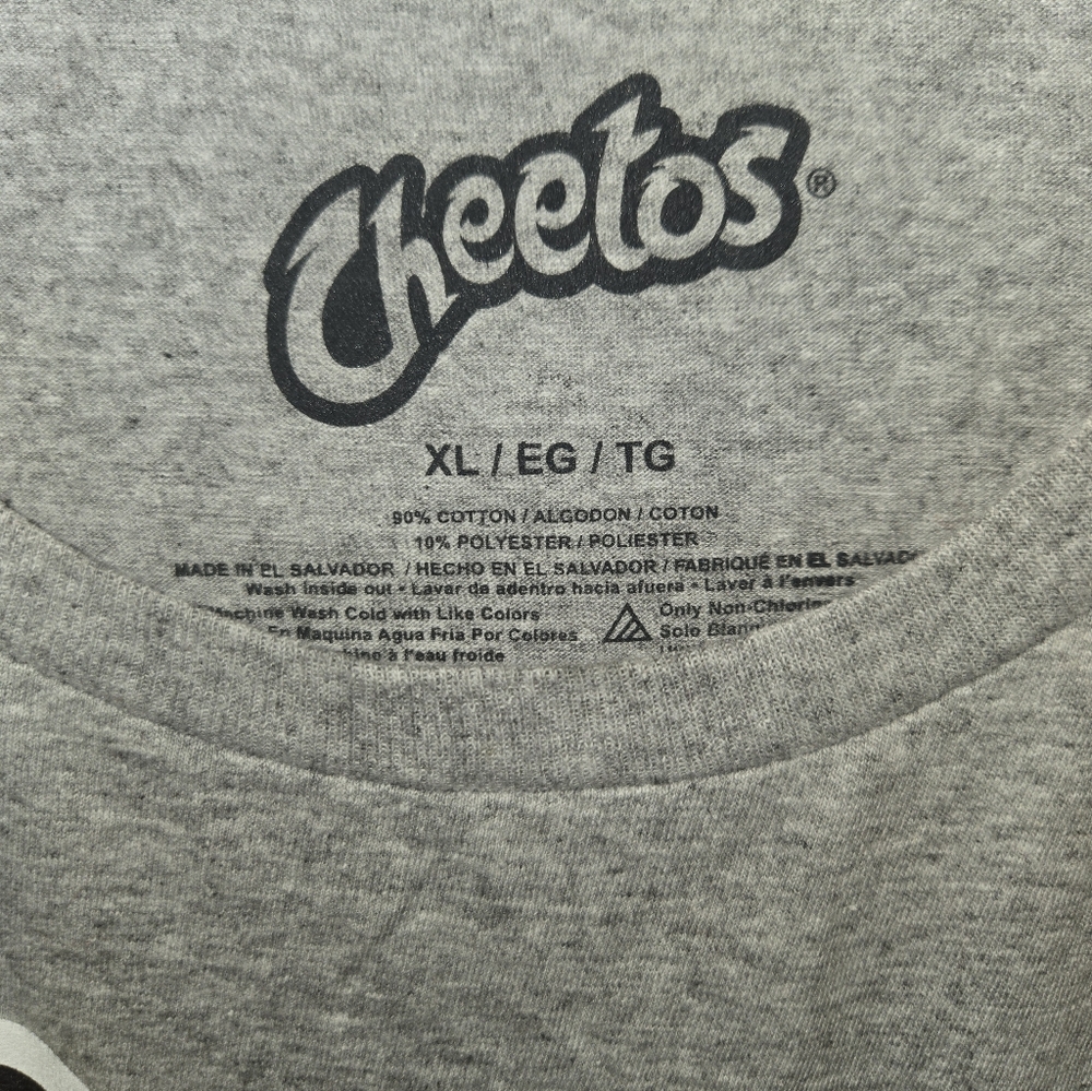 Cheetos Logo Gray T-Shirt - Picture 3 of 4